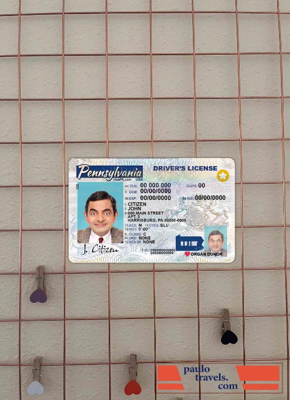 USA Pensylvania DL photolook FRONT PSD template